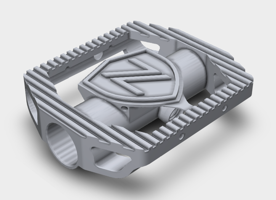 Flat bike pedal