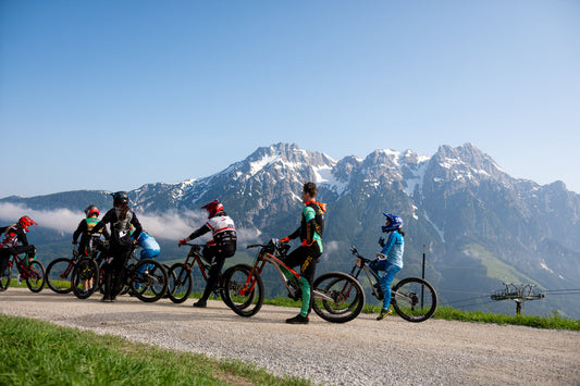 Cyclists on a mountain road — over 2,000 riders tested the NI Flow