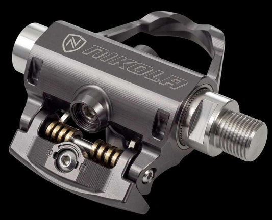NI Flow pedal detail — patented elliptical motion system