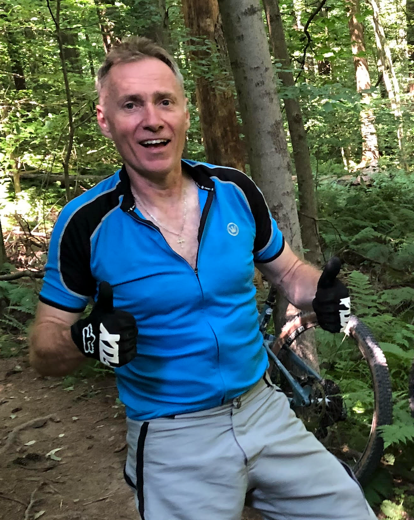 Nick Stevovich on the trail